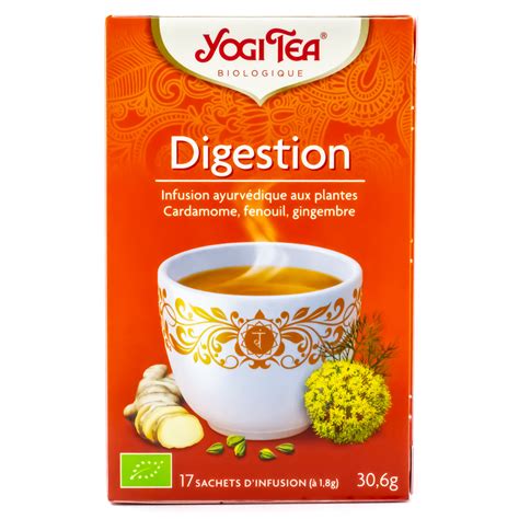 Yogi Tea Infusion Ayurvédique Digestion Bio 17 Sachets Coopnature