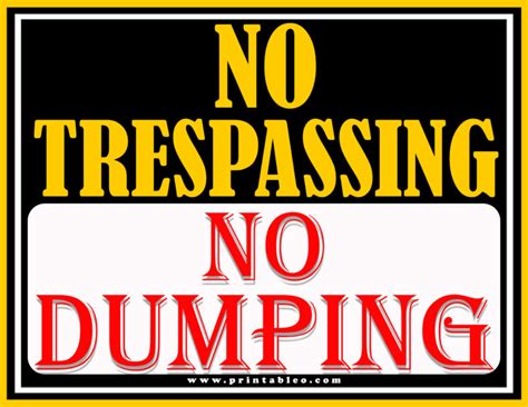 25 Printable No Trespassing Signs Free Download