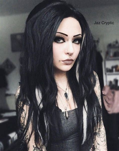 Dark Beauty Gothic Hairstyles Goth Beauty Long Hair Styles