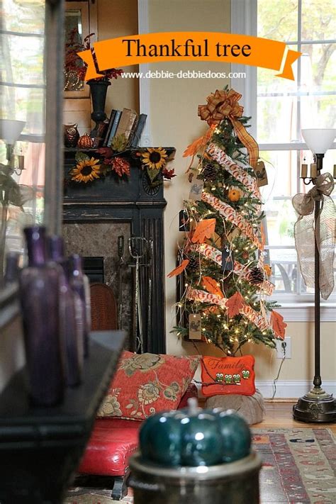 13 Ways To Leave Your Christmas Tree Up All Year Long Thankful Tree Fall Christmas Tree