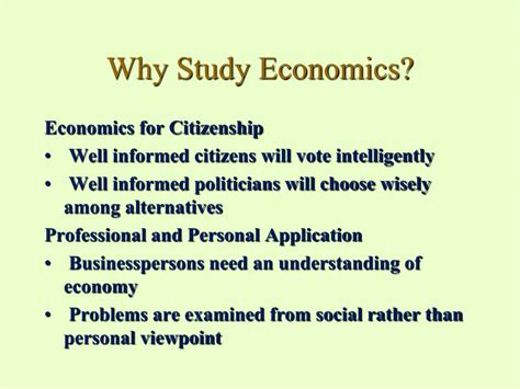 Ppt Introduction To Economics Powerpoint Presentation Free Download