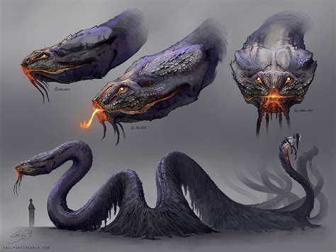 The Serpent Concept Art By Nigreda Monster Concept Art Creature