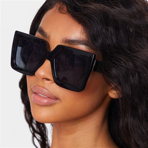 Brand Vintage Oversized Square Sunglasses Women Luxury Designer