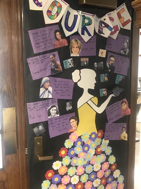 Womens History Month Door Decorations Hiatt Middle School