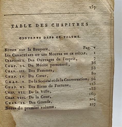 Les caractères de la Bruyère - TOME PREMIER by La Bruyère: (1816