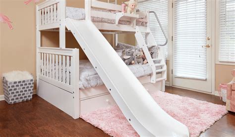 Twin Over Full Bunk Beds With Slides The Hot Look For Winter