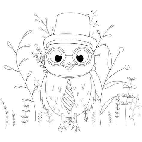 Owl Coloring Pages Printable Free Kids Drawing Hub