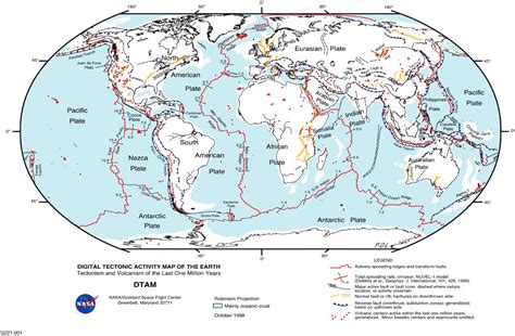 The tectonic plates of the world were mapped in the second half of the 20th century. Evolving Earth: Plate Tectonics