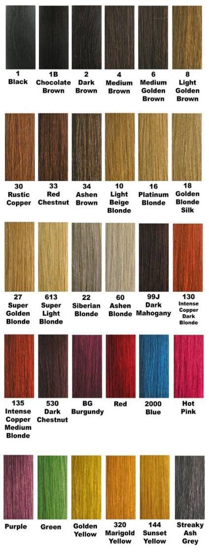 Xp200 Colour Chart Hair Colours Hair Color Chart Color Ash Brown