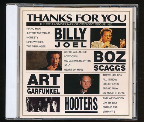 ヤフオク Fc 63 Thanks For You Billy Joel Boz Scaggs Ar