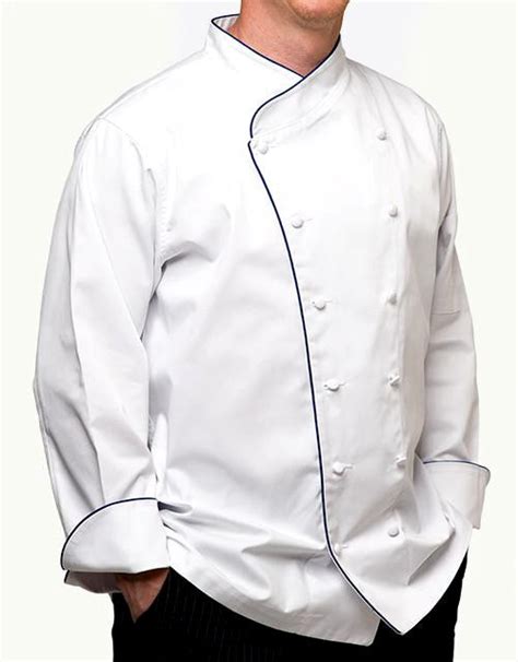 Elegance Chef Jacket White Rounded Collar Chefs Hat Inc