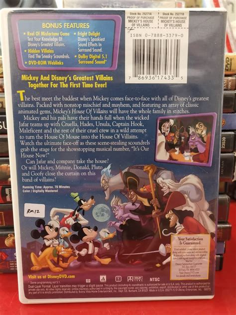Dvd Mickeys House Of Villains Hobbies And Toys Music And Media Cds