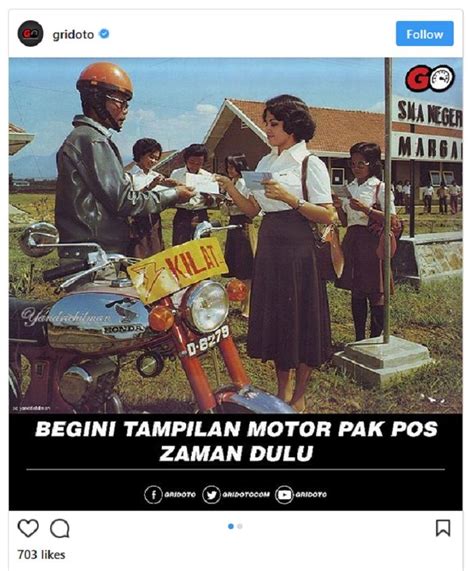 Poster Iklan Motor Jadul Tulisan