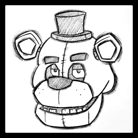 Golden Freddy Drawing At Getdrawings Free Download