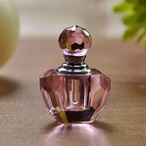 Free Shipping Pink Crystal 2ml Empty Perfume Bottle Perfume Glass