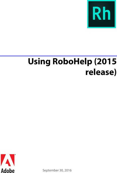 Adobe Using Robohelp 2015 Release Robo Help 2015 Operation Manual Ug En