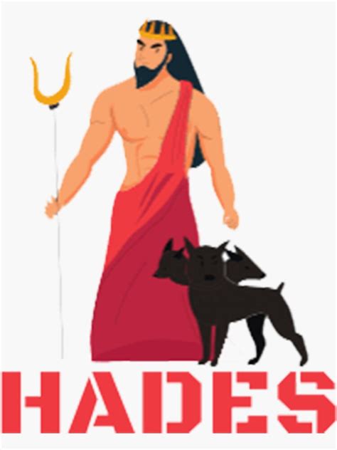 Greek Mythology Hades Sticker For Sale By Sone Redbubble