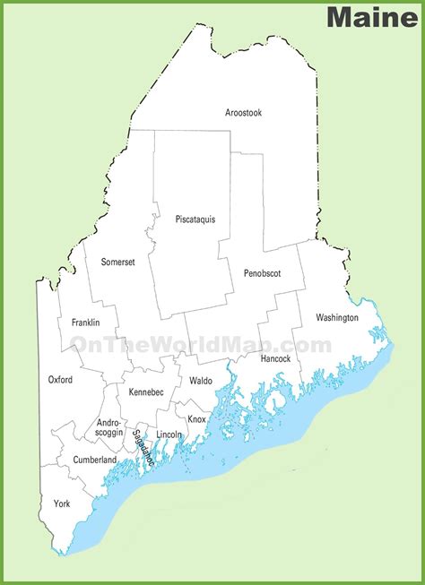Maine County Map Google Search In County Map Mai Vrogue Co