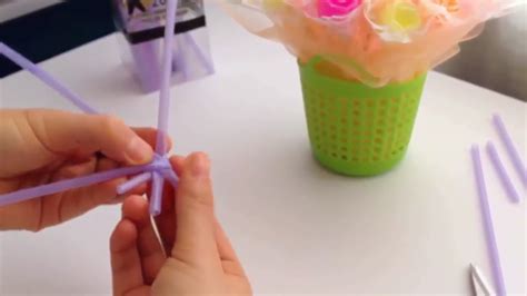 Cara membuat bunga lavender dari sedotan #bungalavender #darisedotan. Cara Membuat Bunga Dari Sedotan Plastik ~ Dunia Kreatif
