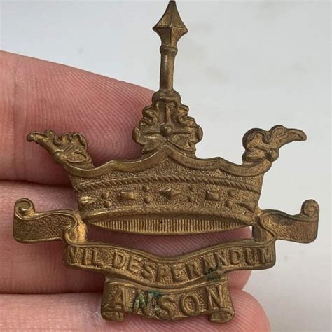 Ww1 Royal Naval Division Rnd Anson Battalion Navy Cap Badge