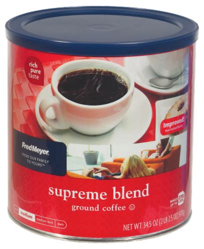 Fred Meyer® Supreme Blend Medium Roast Ground Coffee 345 Oz Kroger