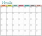 Blank Monthly Calendar Template - 10 Free PDF Printables | Printablee