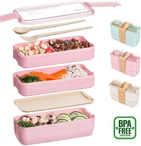 Tim Bento Box Lunch Containers Portable Microwave X Meal Prep