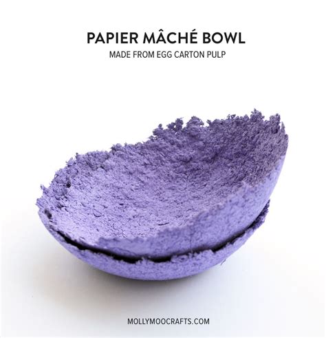 Papier Mache Bowls Make From Egg Carton Pulp Papierklei Maken Papierklei Zelf Maken Decoratie