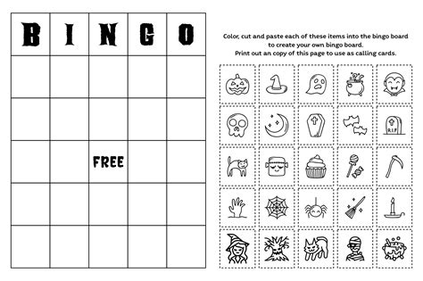 Printable Halloween Bingo Markers
