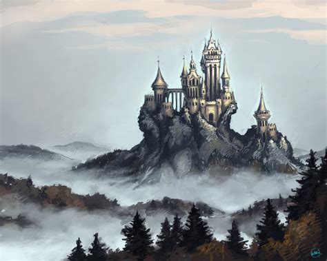 Misty Castle By Tottor On Deviantart