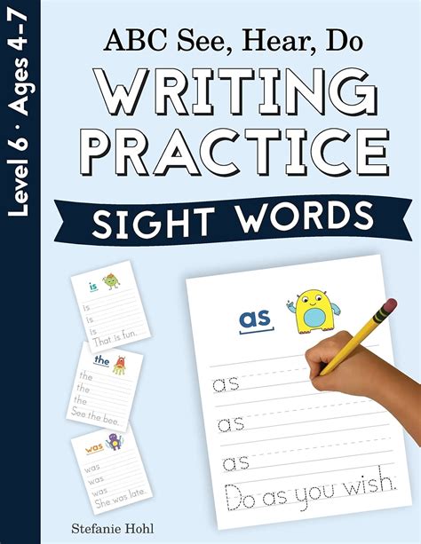 Abc See Hear Do Level 6 Writing Practice Sight Words By Stefanie