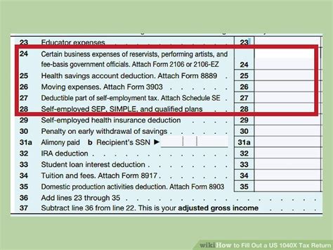 How To Fill Out A Us 1040x Tax Return With Form Wikihow