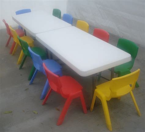 **delivery is not provided for table and chair rentals only. Kings Fun House ~ Jumpers & party rentals - Kids Tables ...
