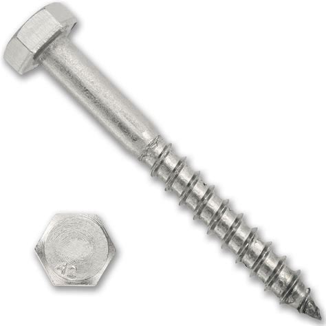Stainless Steel Hex Head Coach Screw M10 Rkl Tools And Hardware