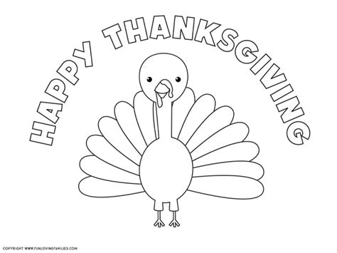 Happy Turkey Day Coloring Page Coloring Pages