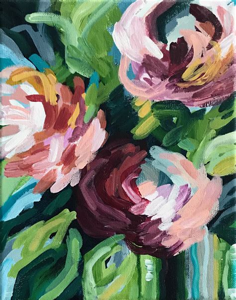 Acrylic Painting Flowers Beginner Painting