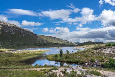 Beautiful Scottish Highlands Landscape In The Summer Near Loch Cluanie