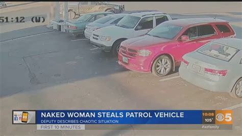 Video Naked Woman Steals Patrol Vehicle Youtube