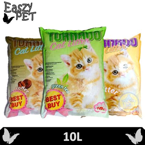 Find everything from pan litter boxes in an array of sizes to automatic litter boxes that do the dirty work. Tornado Cat Litter 10L - Cat Litter / Pet Toilet | Shopee ...