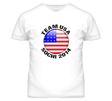 Team Usa Sochi Olympics T Shirt On White