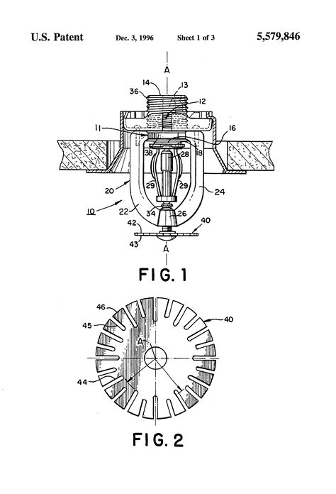 Learn the definition of 'ceiling sprinkler'. Patent US5579846 - Extended coverage ceiling sprinklers ...