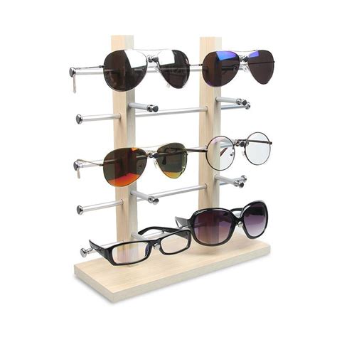 2020 High Quality Wood Sunglasses Display Shelf Glasses Stand Holder Jewelry Organizer