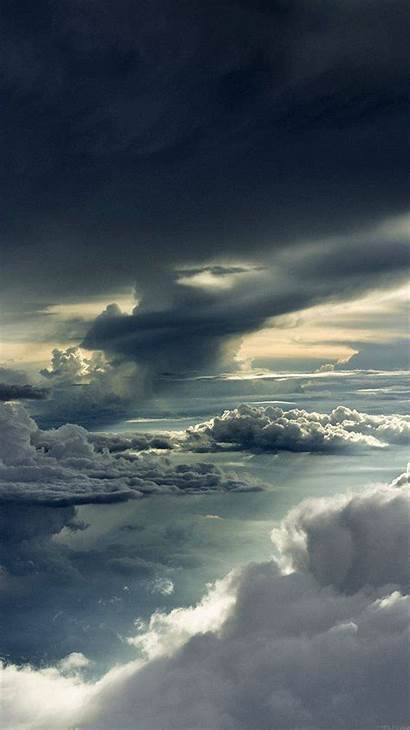 Clouds Sky Storm Iphone Between Cloud Jesus