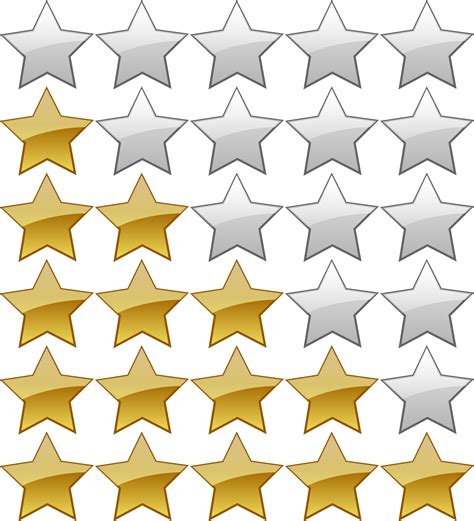 Clipart Star Rating System