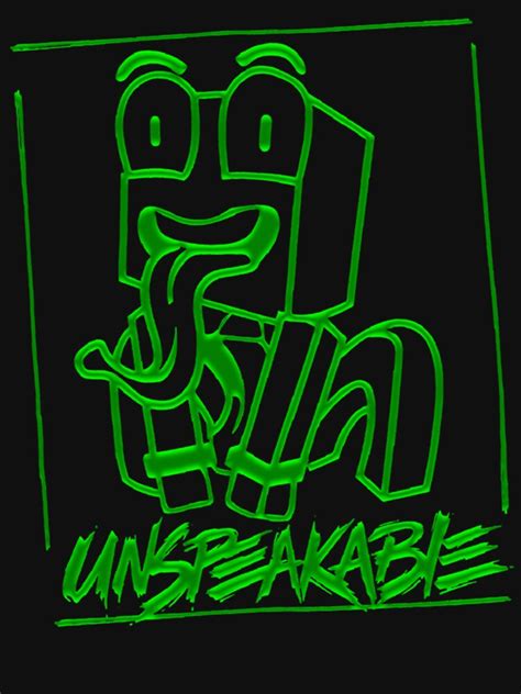 Unspeakable Logo T Shirt Youtube Play Funny T Shirt Unspeakable