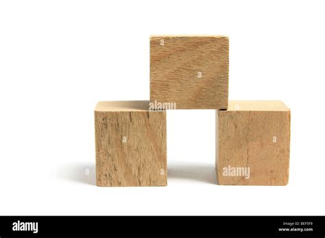 Stack Of Wooden Blocks Stock Photo Alamy