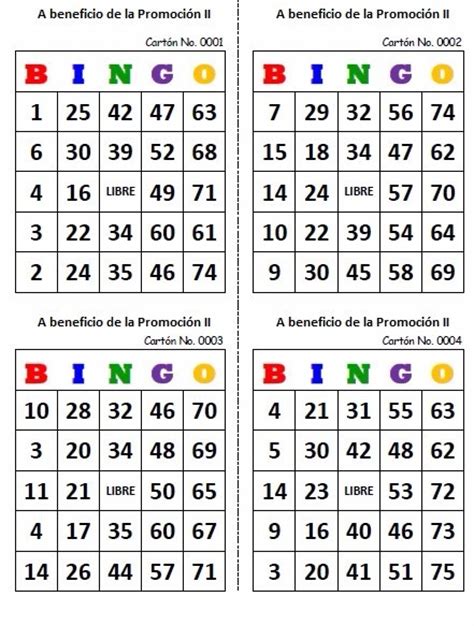 O bingo de 75 bolas é um dos mais jogados em todo mundo. Cartones De Bingo En Pdf Para Imprimir - Bs. 200,00 en ...