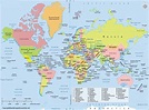 World Map with Countries Names and Continents – World Map With Countries