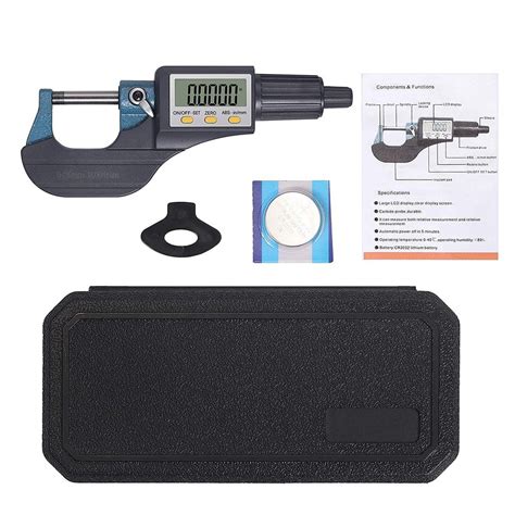 True Sense Digital Electronic Micrometer 0 25mm With Large Display Mm