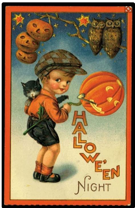 Pin By Ed Derwent On Halloween Postcards And Novelties Vintage